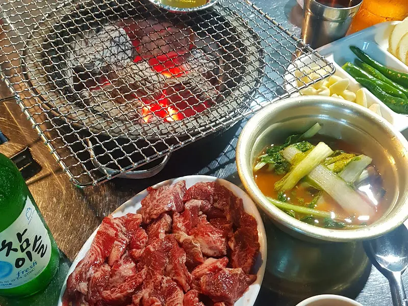 소갈비살과 열무김치