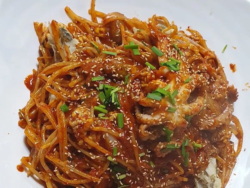 해물 갈비찜 항공샷