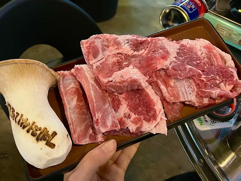 다 구워진 생갈비