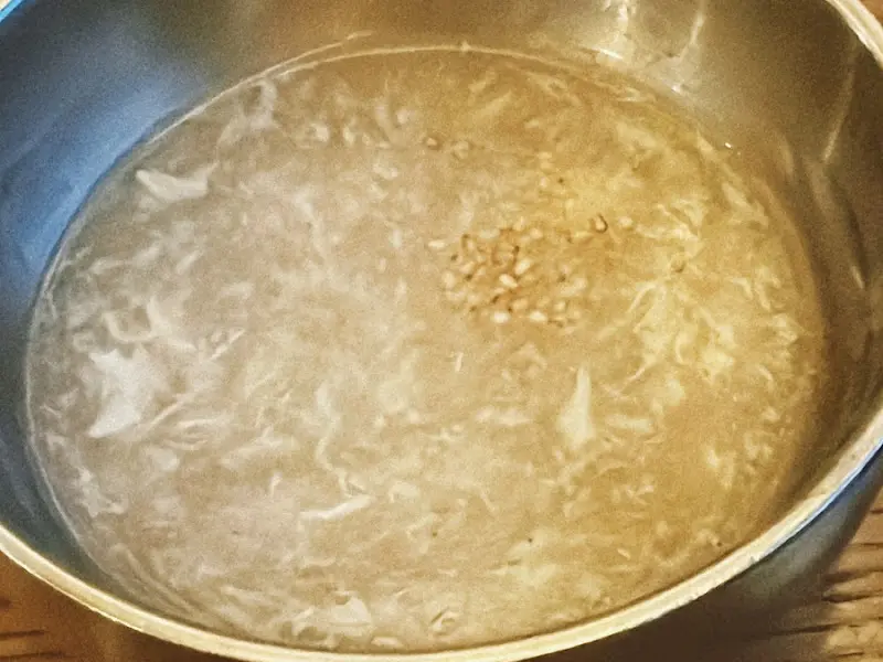 부드럽고 따뜻한 계란죽