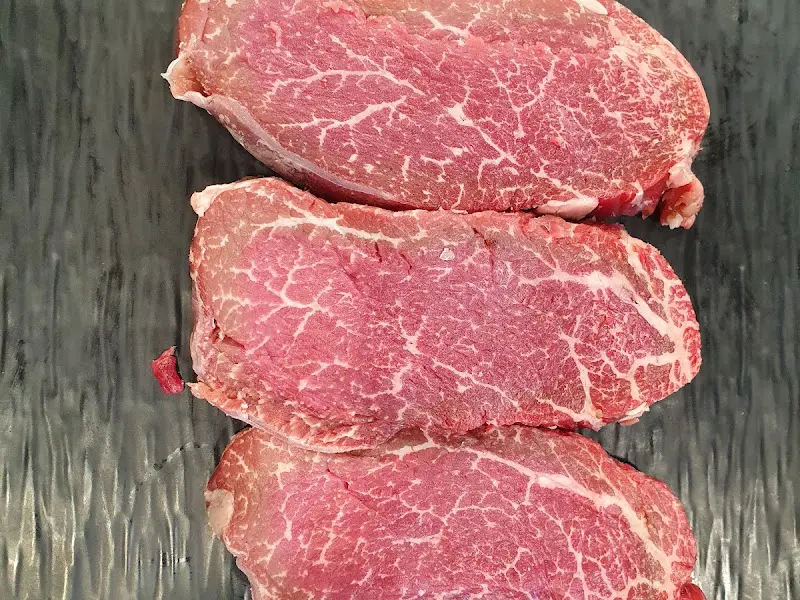 최상급 소고기의 마블링