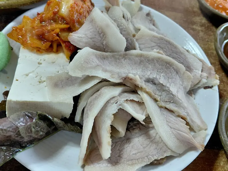 항정살 수육의 아름다운 자태