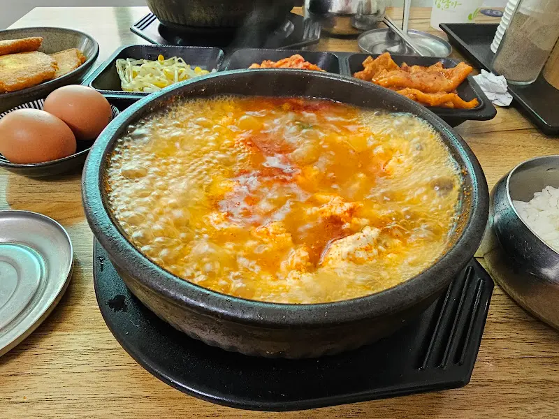 평사리순두부 메뉴