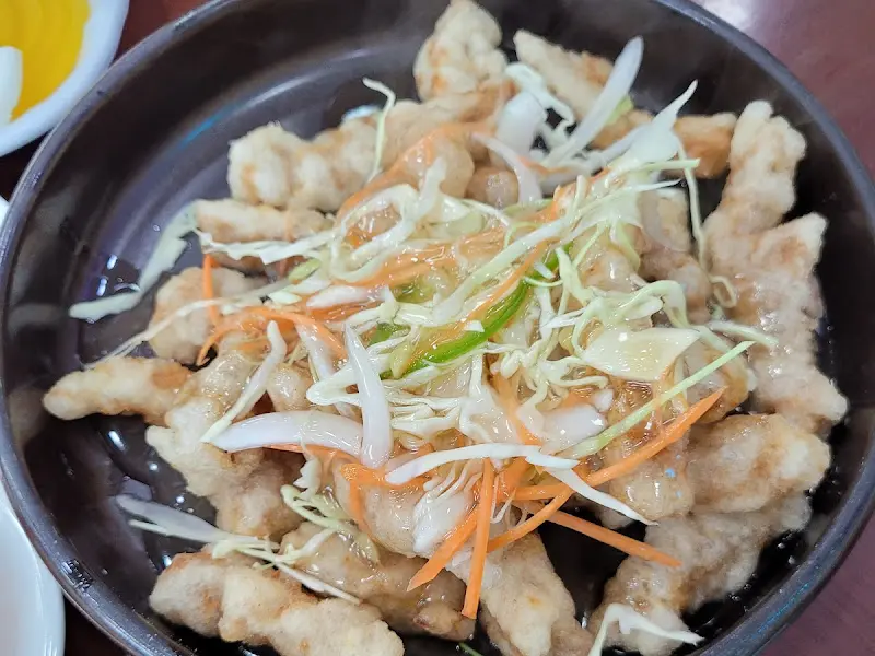 찹쌀탕수육의 모습