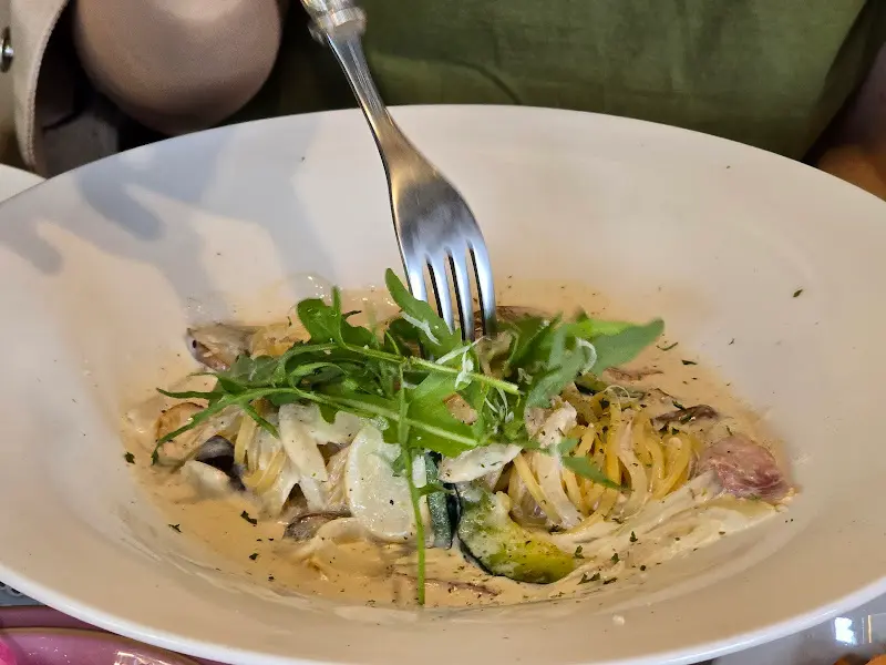 버섯 크림 파스타