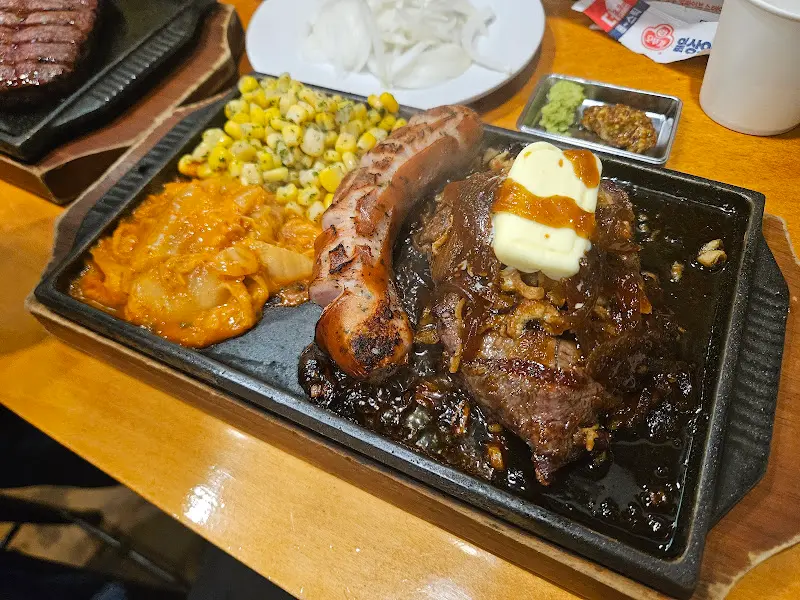 헤비매니아 세트와 비프스테이크