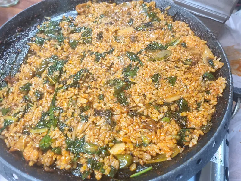 신흥식당 닭갈비 볶음밥