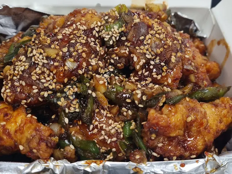 포장해온 마늘간장치킨