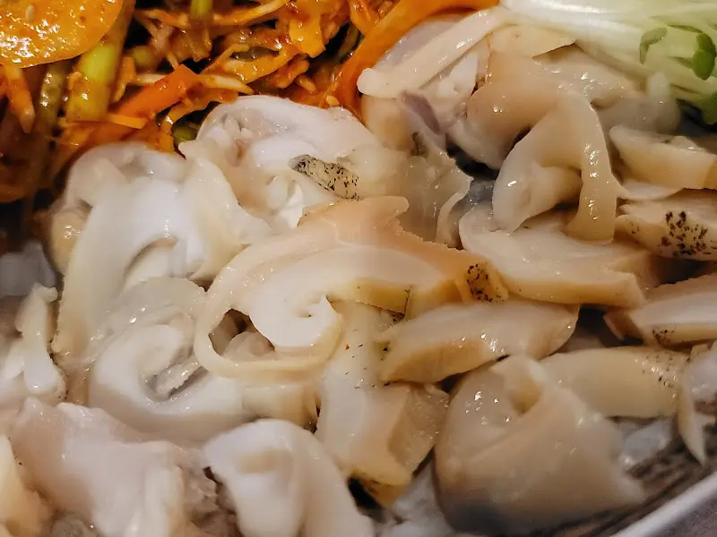 신선한 해산물 근접 샷