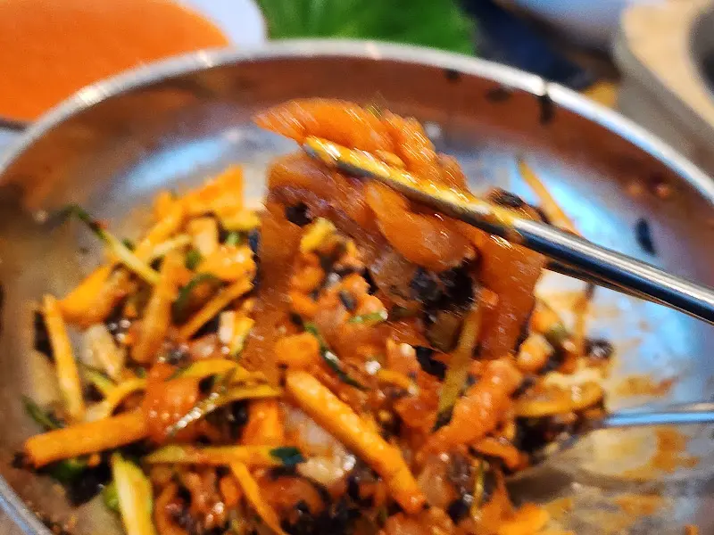 황제물회의 모습