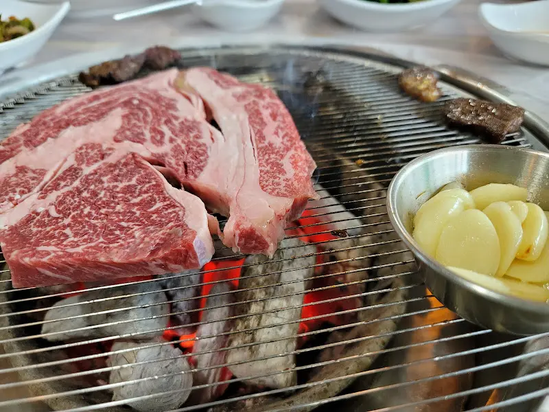 숯불 위 안창살