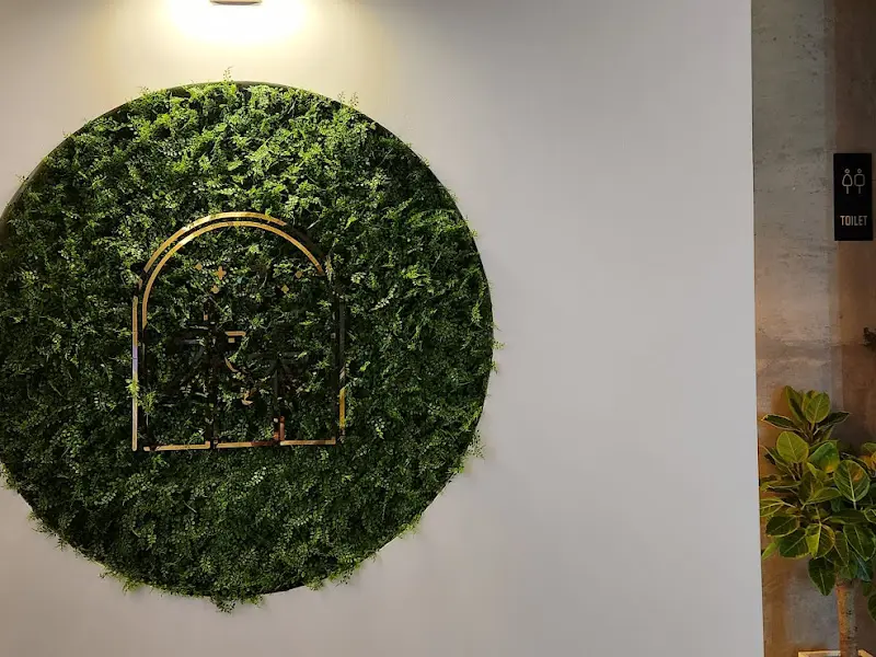 녹색 식물 장식