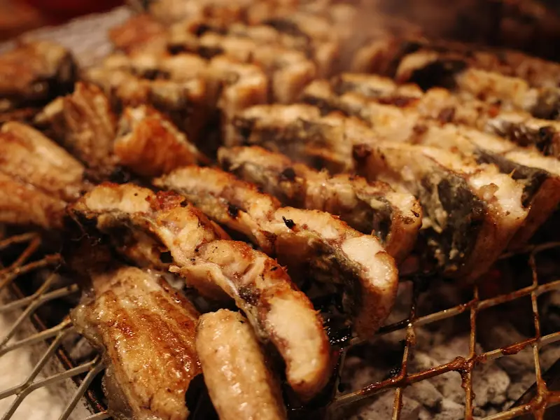 장어 굽는 모습