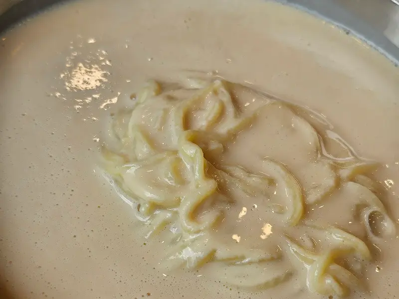 진한 콩국물의 모습