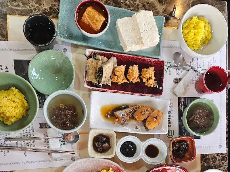 나물밥 정식 한 상 차림