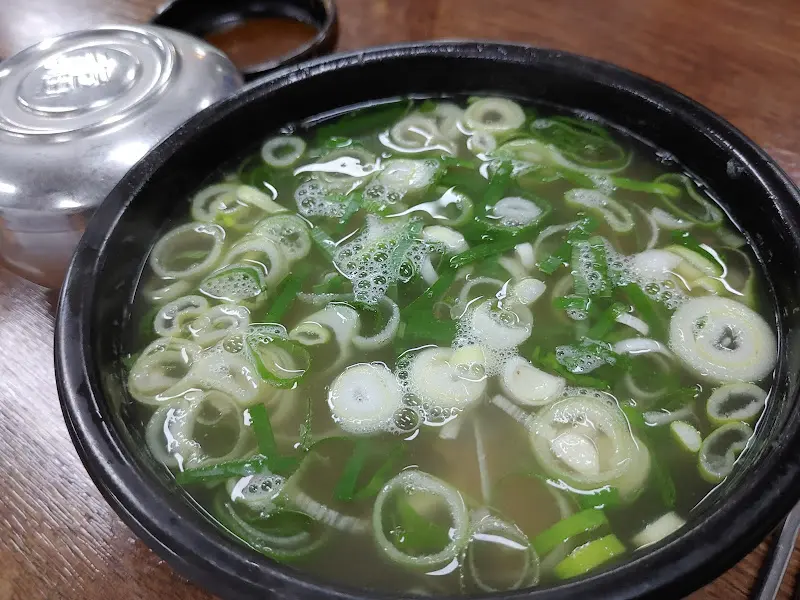 한우 곰탕 클로즈업