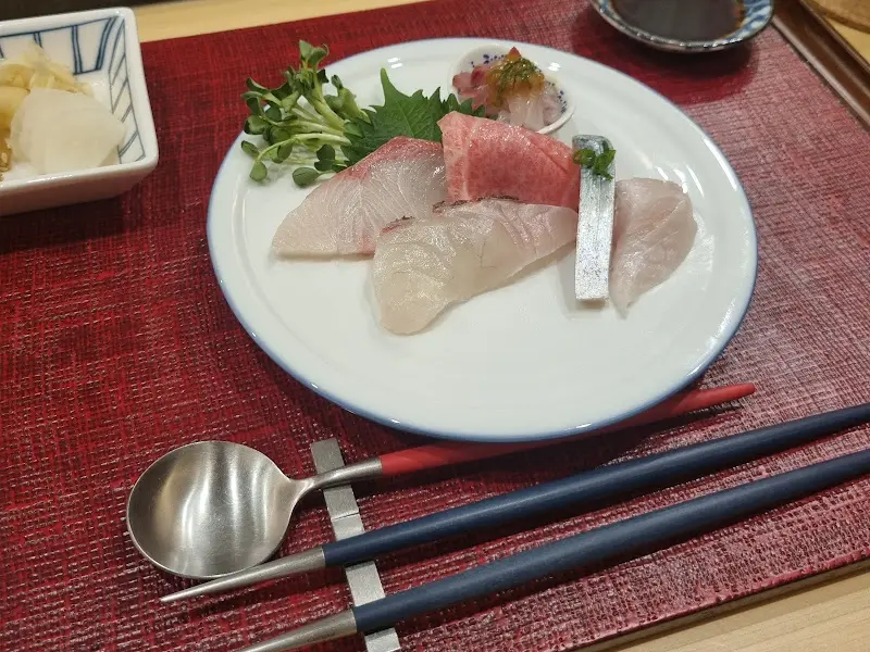 신선한 사시미 클로즈업