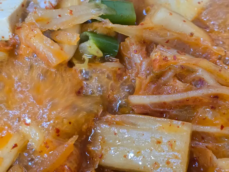 잘 익은 김치의 모습