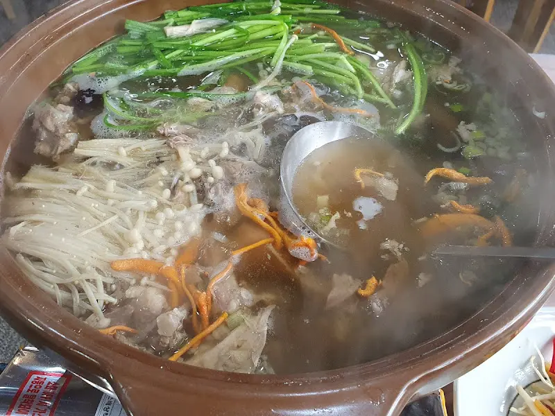 능이버섯 오리 백숙