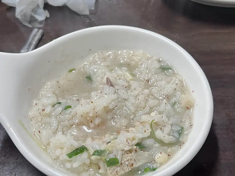 기러기 칼국수 죽