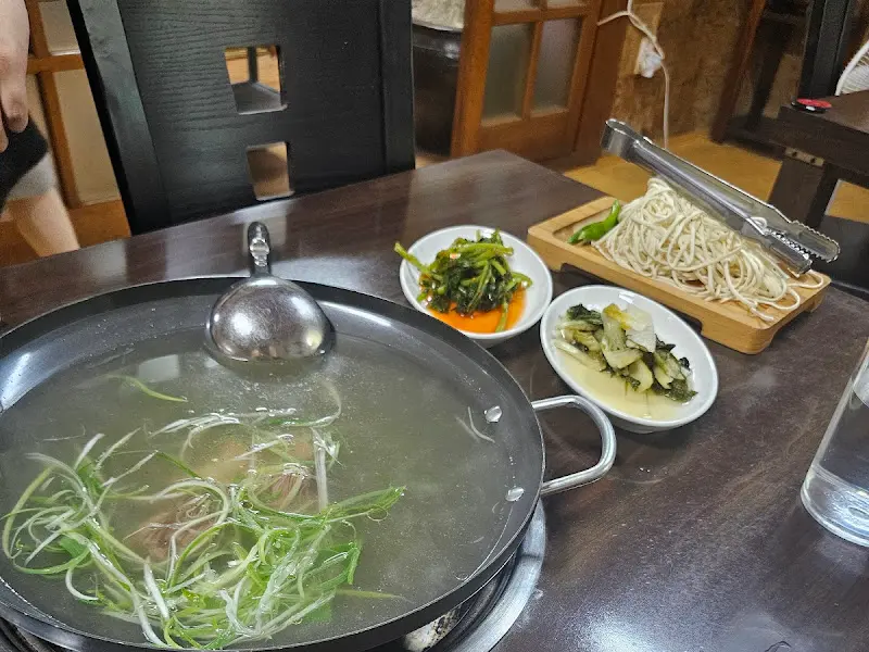 기러기 칼국수 준비 과정