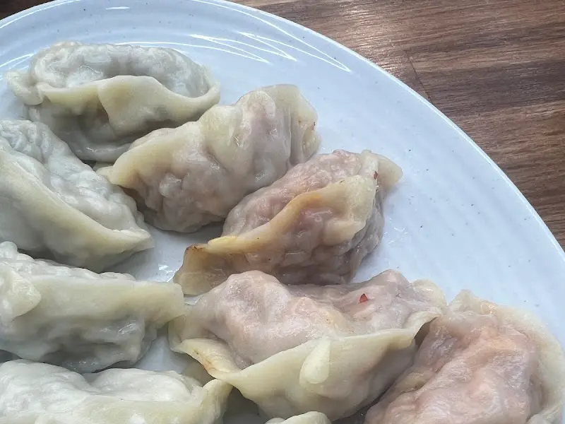 윤기가 흐르는 만두의 모습