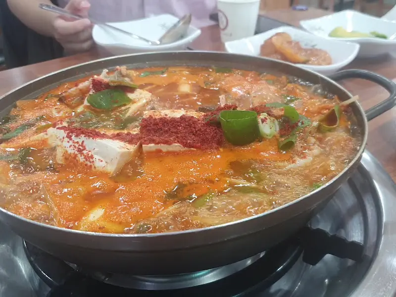 장치찌개의 모습
