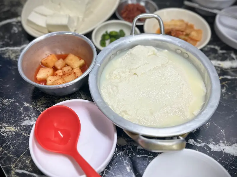 순두부 한 상 차림