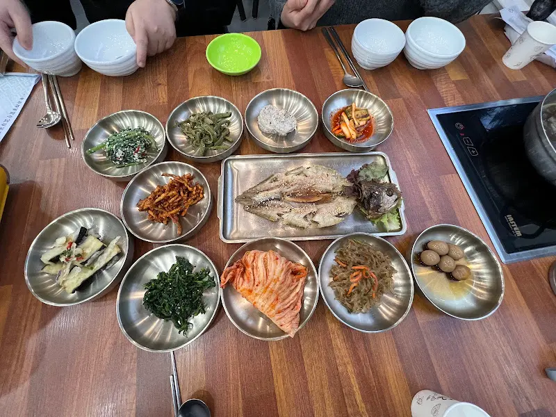 푸짐한 한상차림 (항공샷)