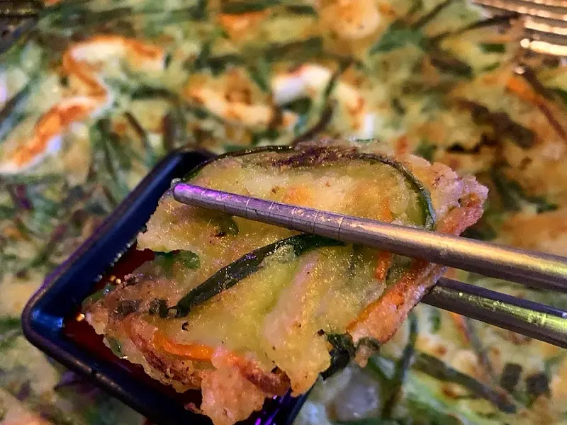 해물파전 디테일