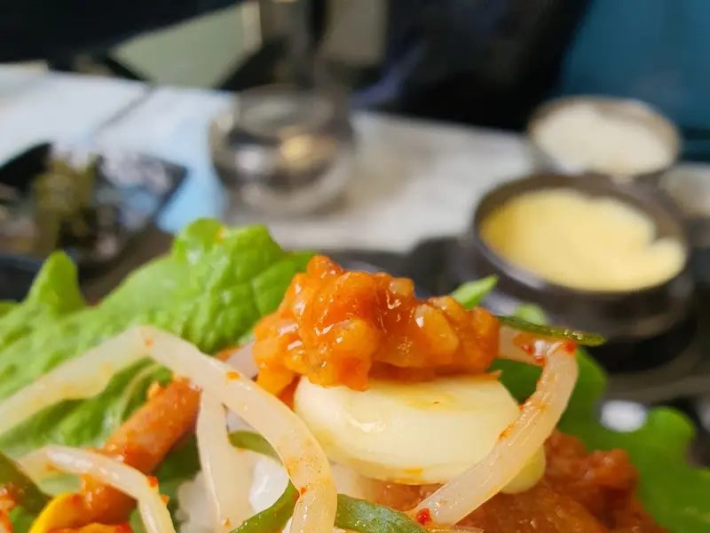 고기 굽는 모습