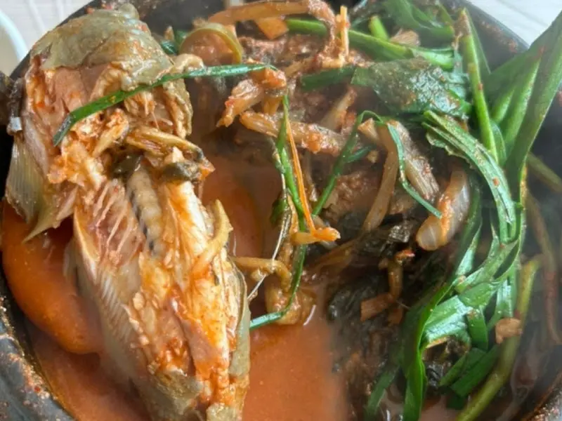 메기 살과 시래기