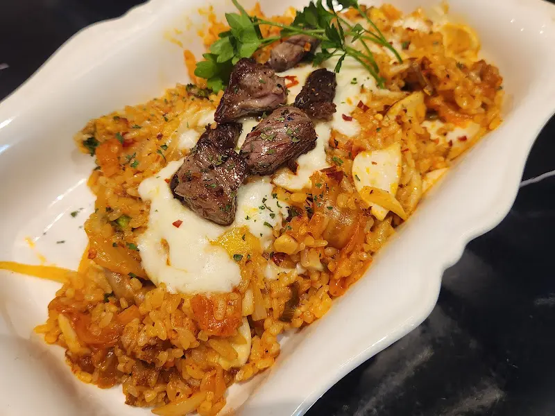 스테이크 김치볶음밥