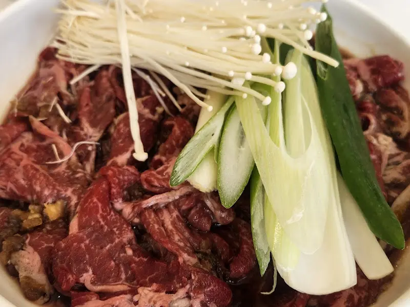 한우 숯불 불고기