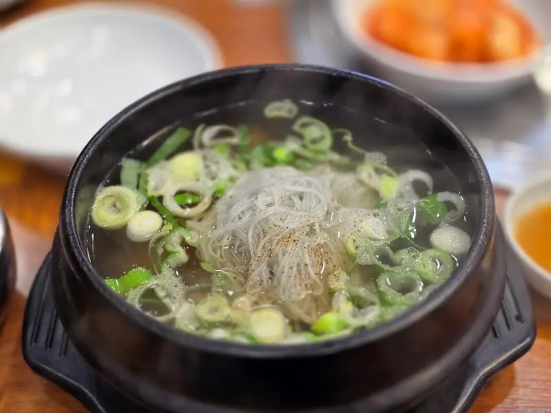 갈비탕에 당면 넣기