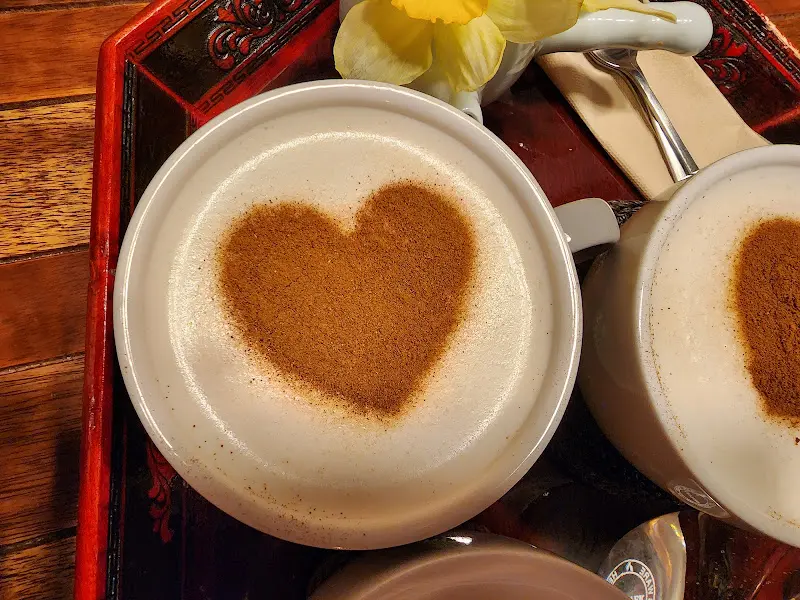 하트모양의 음료