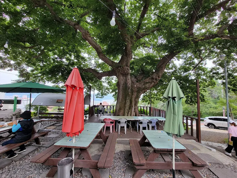 지지배배 야외 테이블