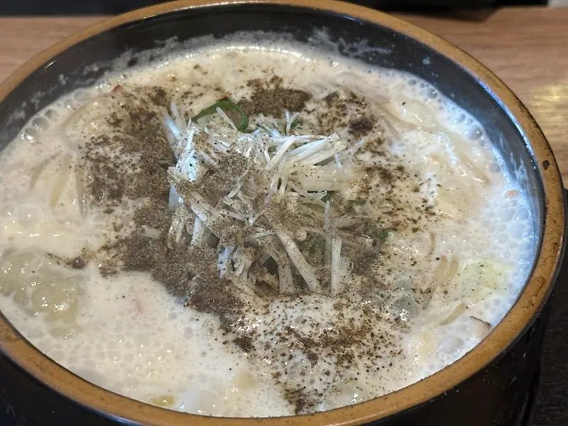 크림 순대국 클로즈업