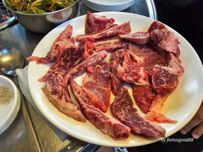 신선한 갈비살 모듬