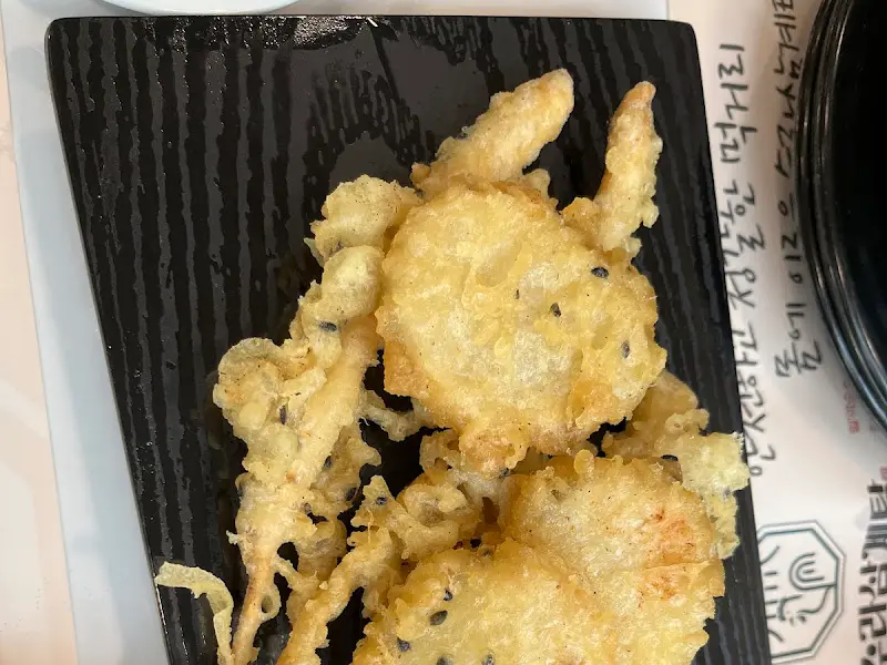 마 튀김의 단면