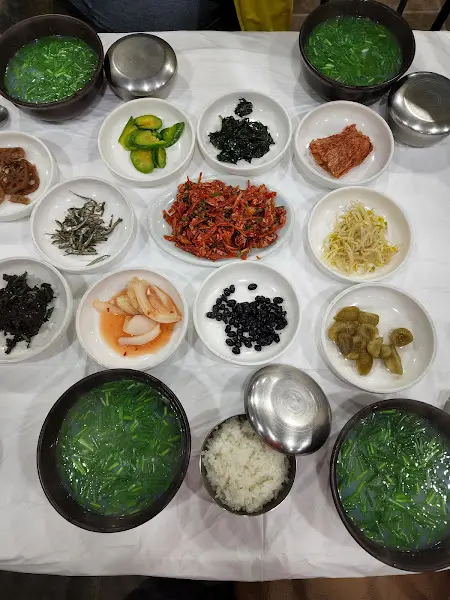 재첩국 한 상 차림