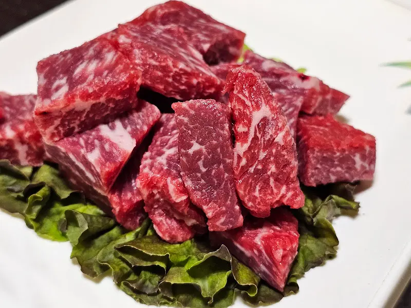고기의 질이 느껴지는 단면