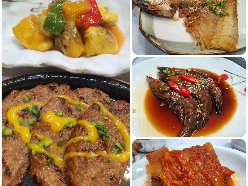 다양한 음식 클로즈업