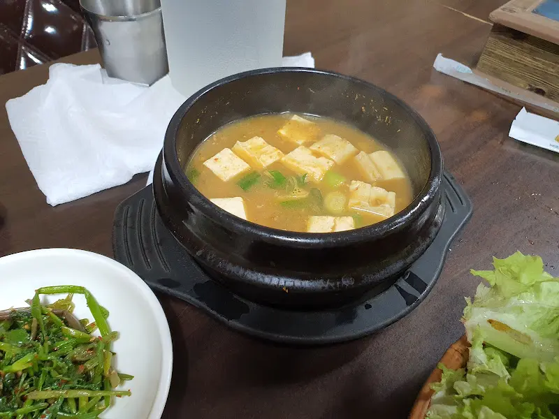구수한 된장찌개의 모습