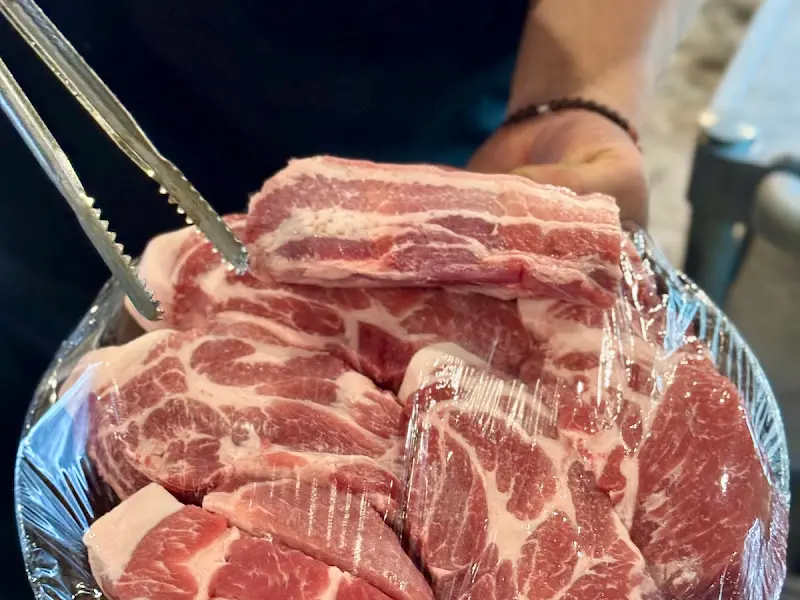 신선한 흑돼지 모듬