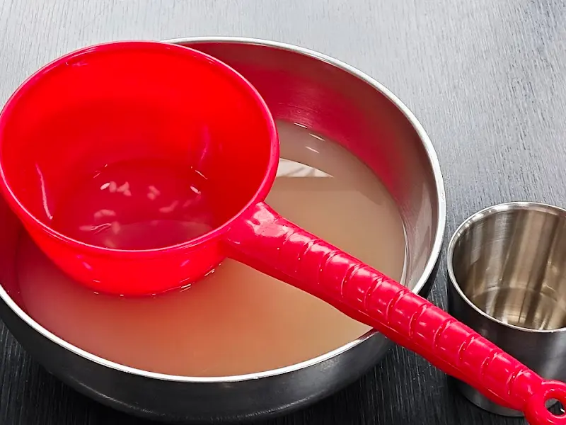 세교손칼국수 숭늉