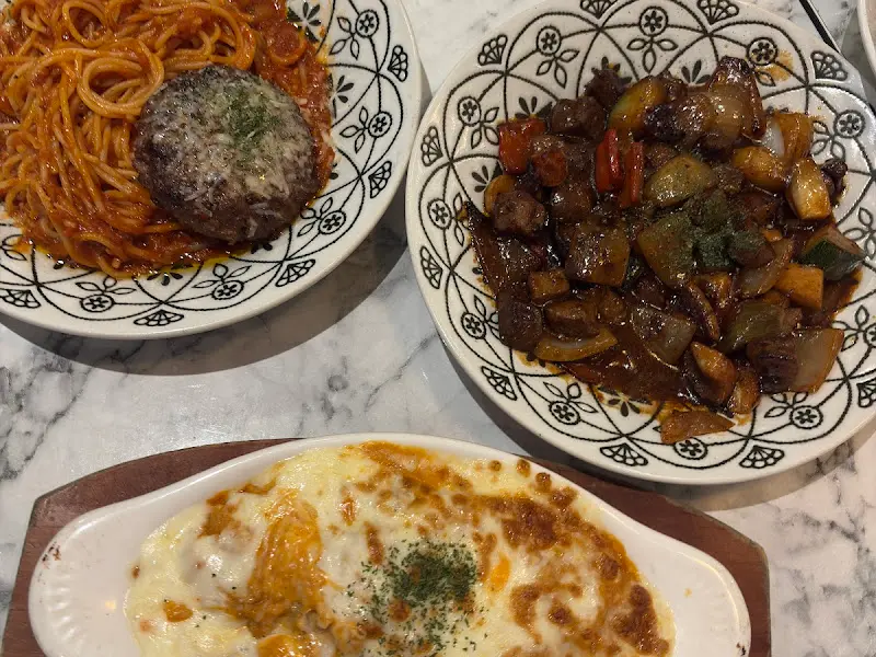 토마토 함박파스타, 우삼겹도리아, 찹스테이크