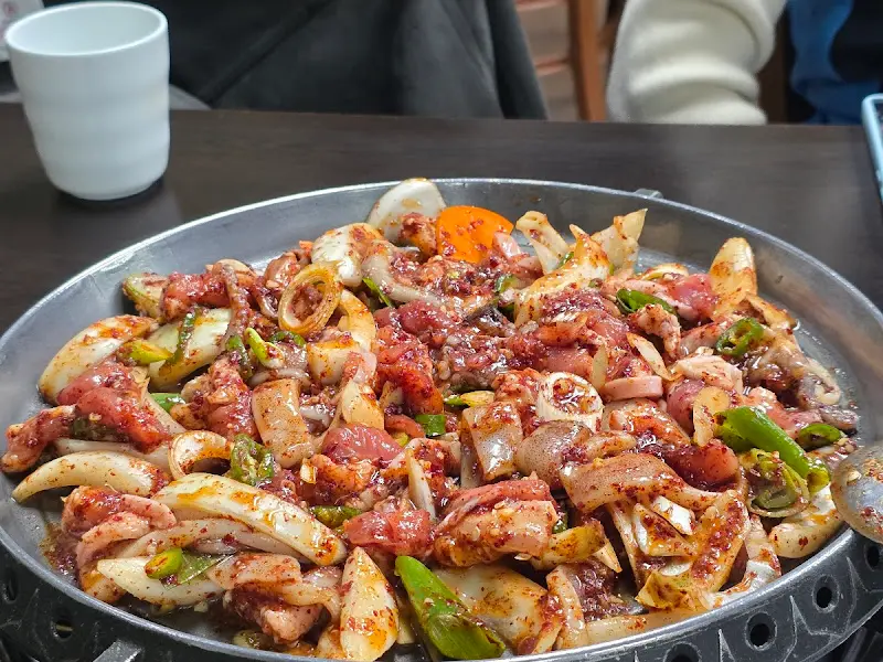 다모아 한식 오삼불고기 푸짐한 양