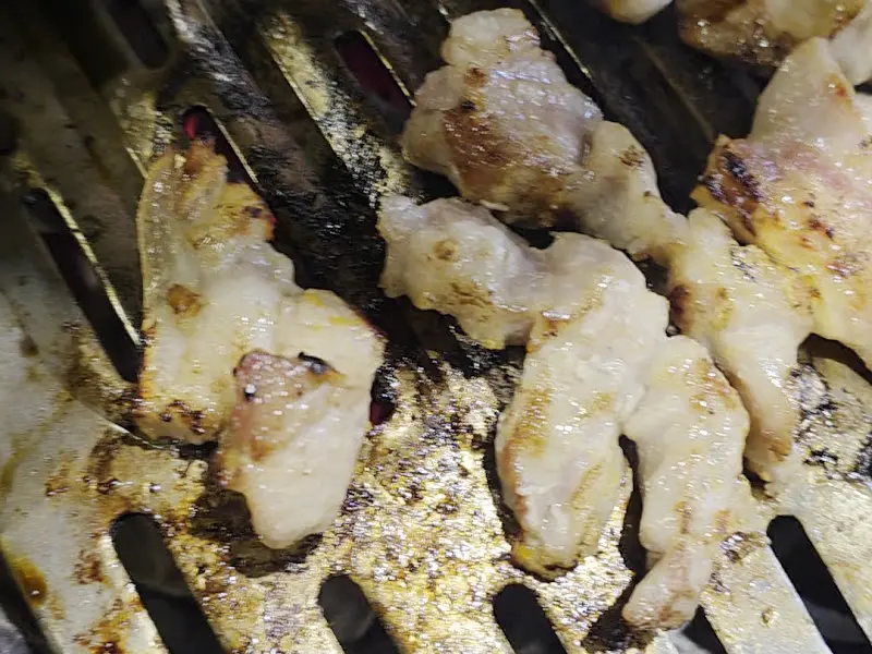 맛있게 구워진 뒷고기