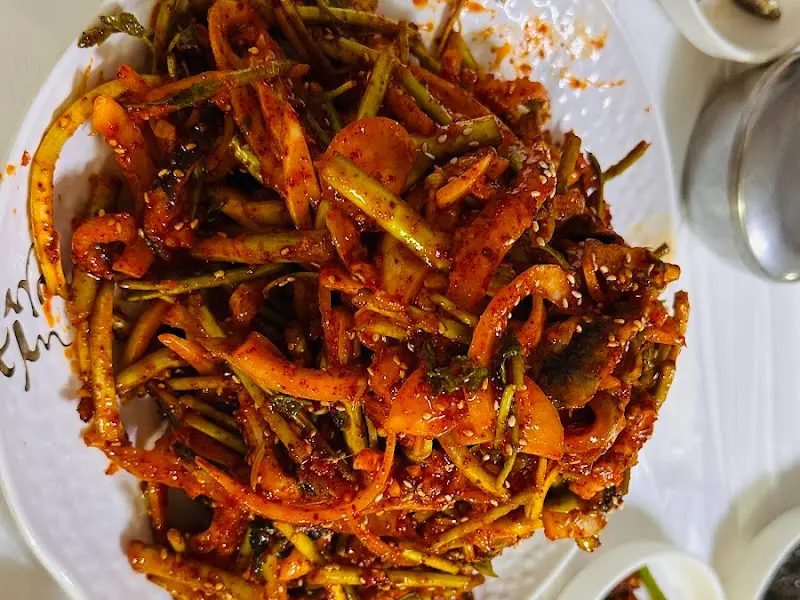 우여회 무침 클로즈업